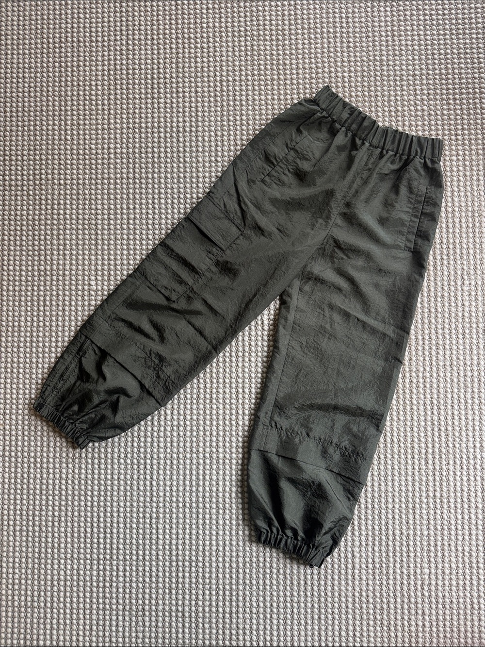 Tibi Olive Green Nylon Pants